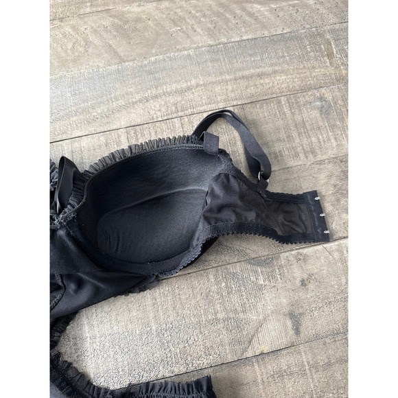 Victoria's Secret Sexy Little Things mesh black crystal lingerie - Picture 8 of 12